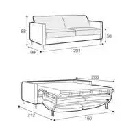 Felix Four Seater Sofa Bed